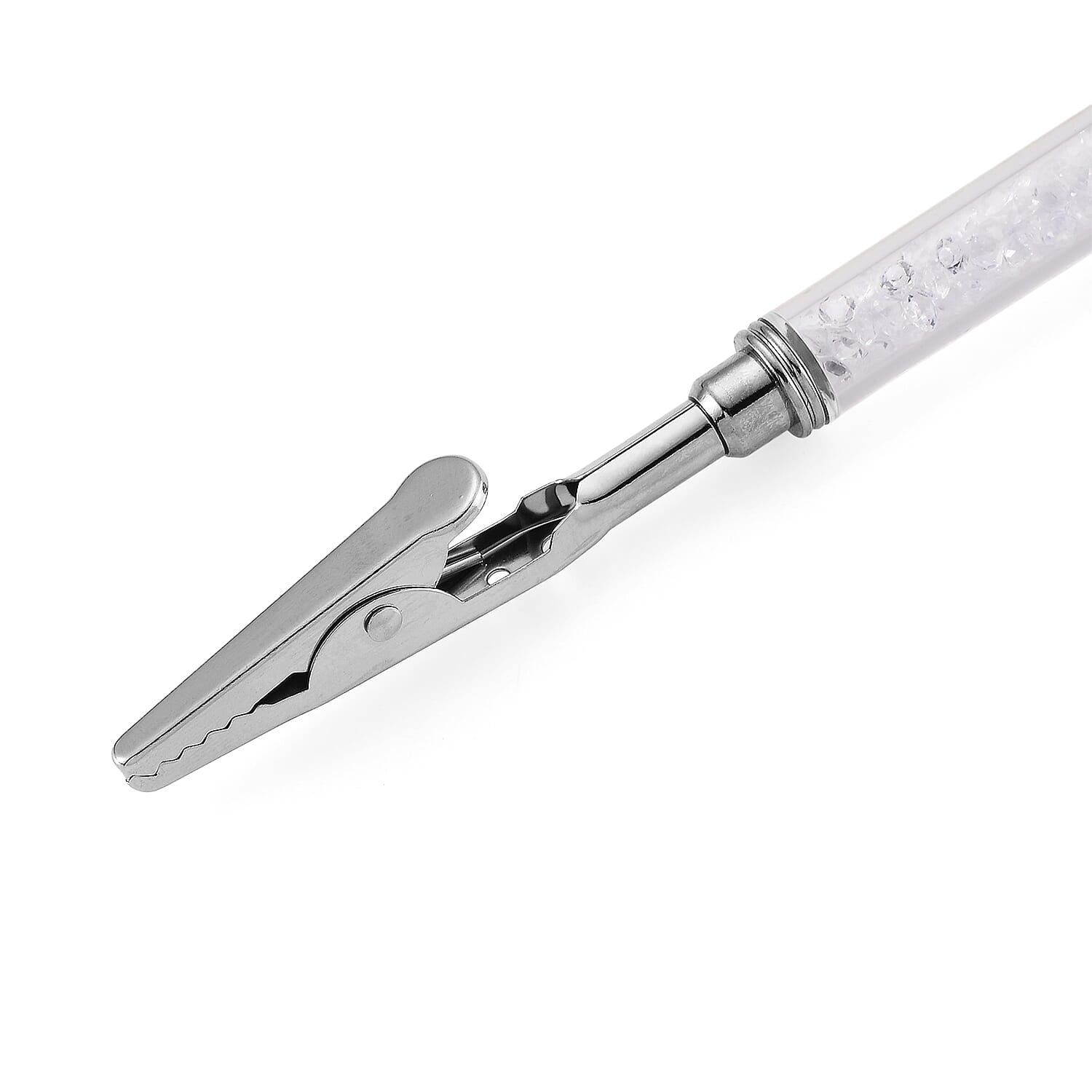 Set of 2 - Austrian White Crystal Bracelet Buddies in Yellow Gold & Silver Plated