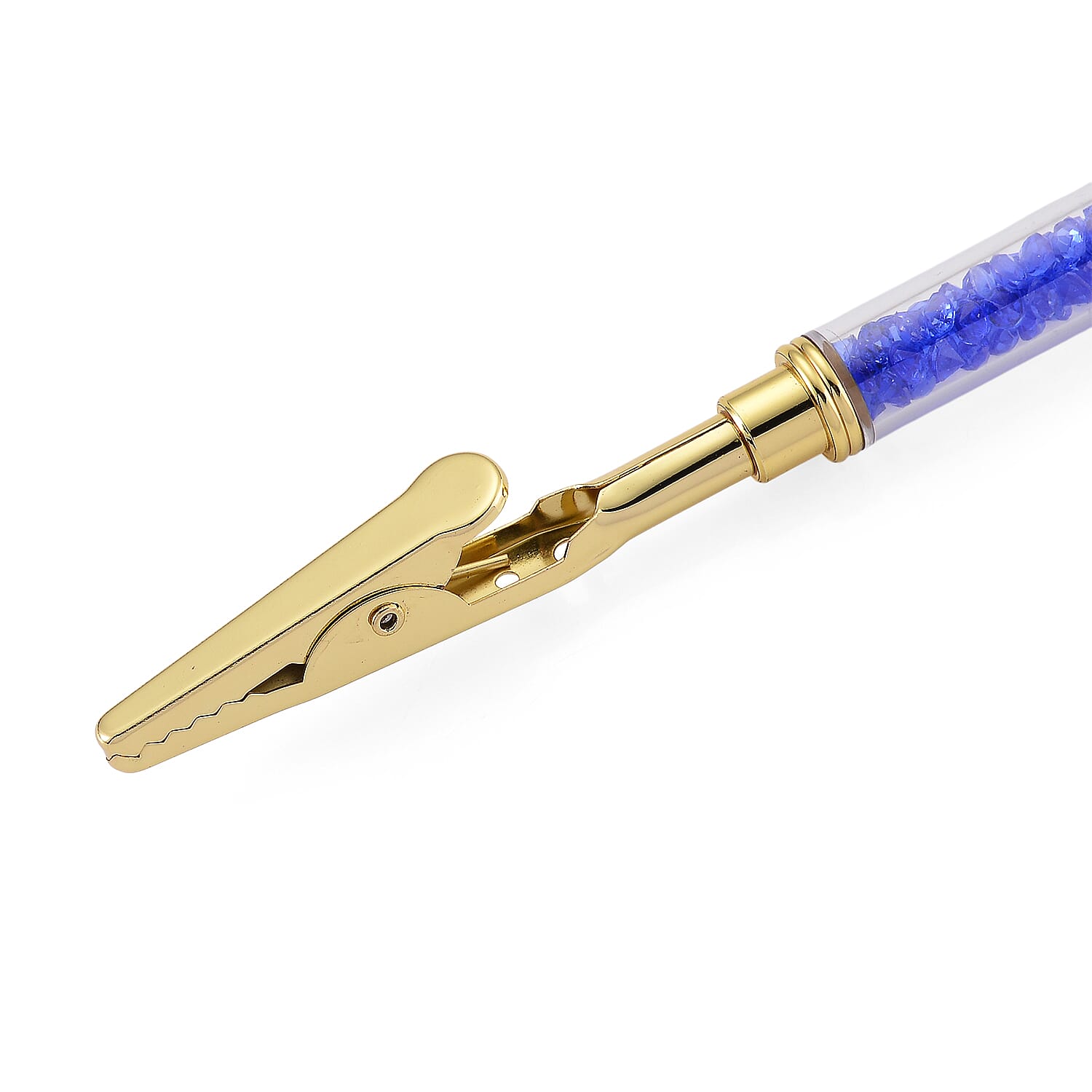 Set of 2 - Austrian Blue Crystal Bracelet Buddies in Yellow Gold & Silver Plated