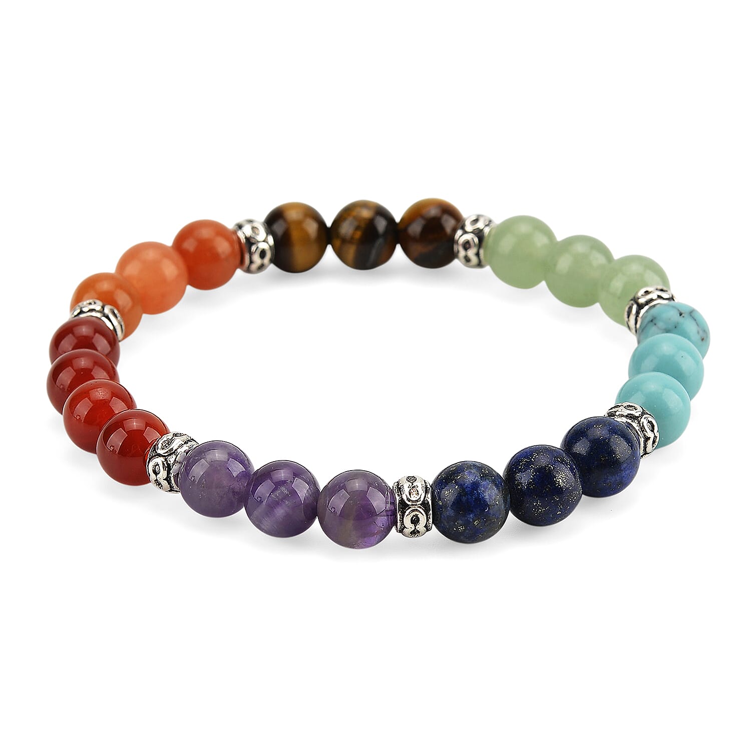 2 Piece Set - Multi Gemstones Tree & Bracelet (Strechable) 290.00 Ct.