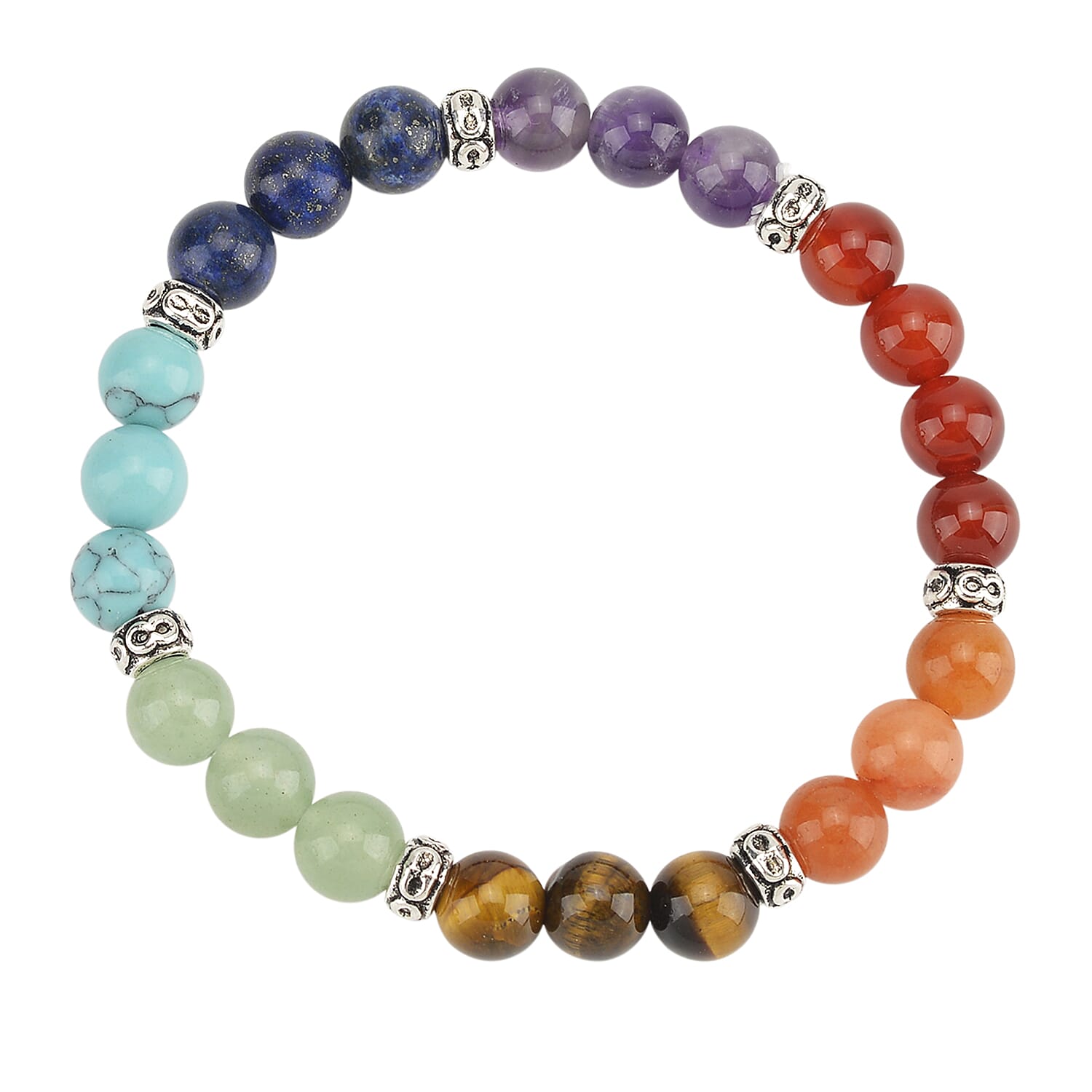 2 Piece Set - Multi Gemstones Tree & Bracelet (Strechable) 290.00 Ct.