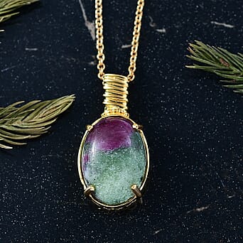 https://tjcuk.sirv.com/Products/44/2/4421983/Ruby-Zoisite-Pendant-with-Chain-Size-20-Stainless-Steel-17-001-Ct_4421983_2.jpg?w=342&h=342