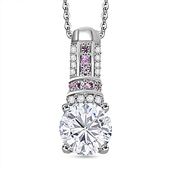 https://tjcuk.sirv.com/Products/44/2/4422712/Moissanite-Pink-Sapphire-Pendant-with-Chain-Size-20-in-Rhodium-Overlay_4422712.jpg?w=342&h=342