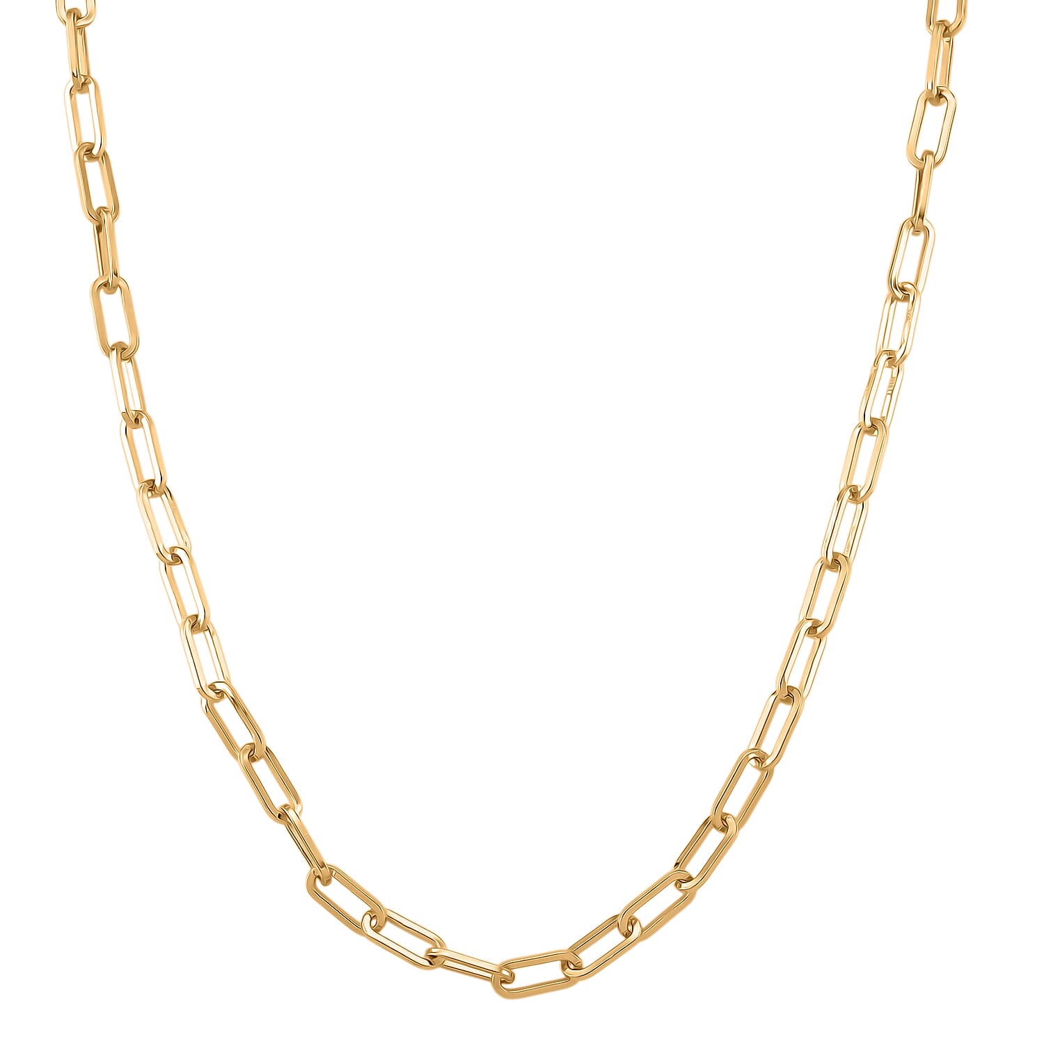 2 Piece Set - Chain Link Necklace (Size 30) & Bracelet (Size 8) in Yellow Gold Plated