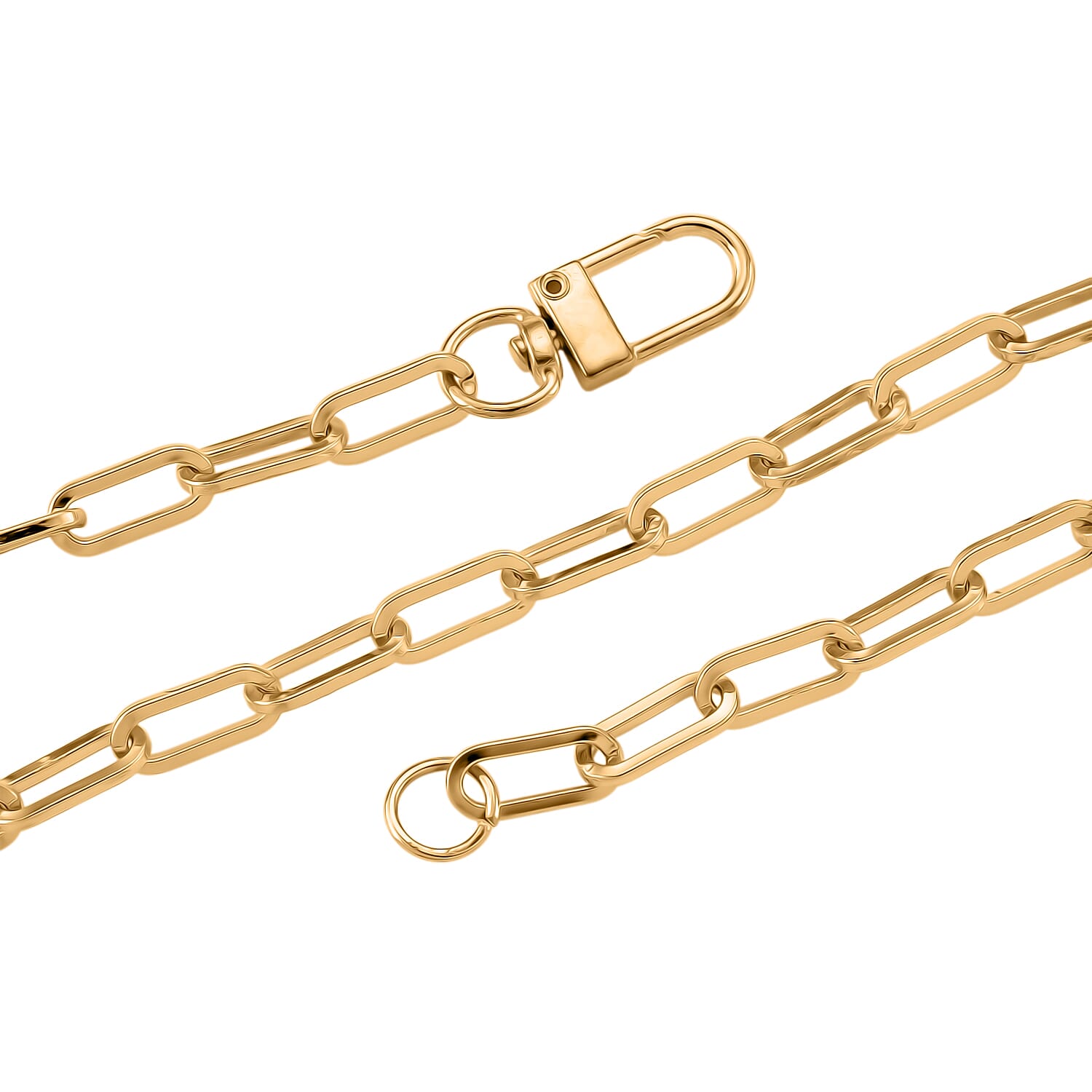 2 Piece Set - Chain Link Necklace (Size 30) & Bracelet (Size 8) in Yellow Gold Plated