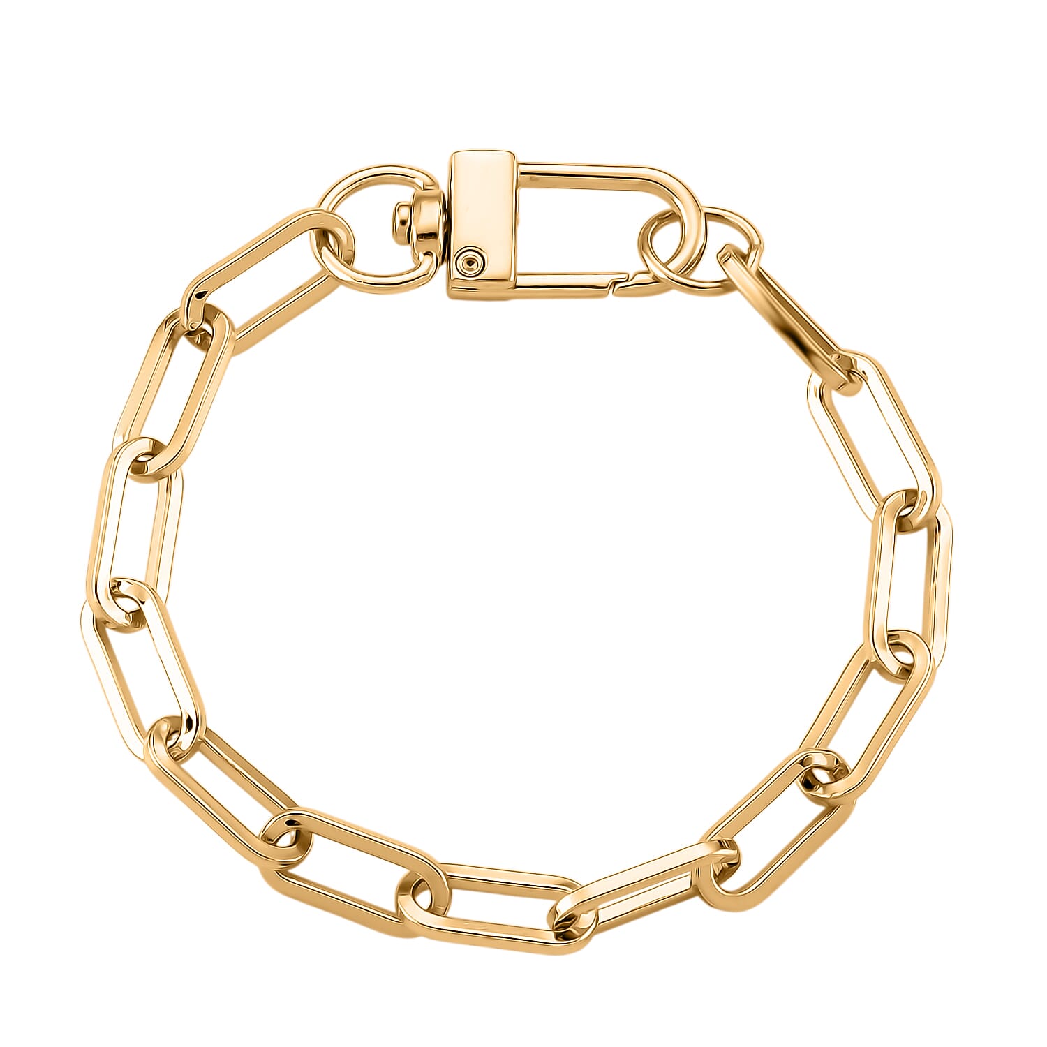 2 Piece Set - Chain Link Necklace (Size 30) & Bracelet (Size 8) in Yellow Gold Plated
