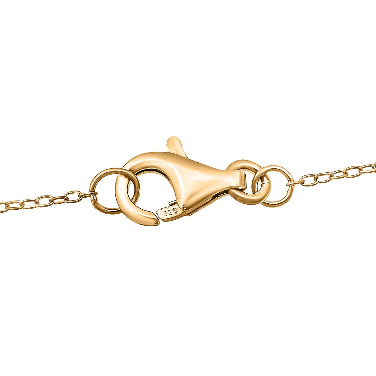 Luxuriant African Ruby & Lab Grown Diamond SI-GH (0.50 Cts)Pendant with Chain (Size 20) in 18K Vermeil Yellow Gold Plated Sterling Silver 5.40 Ct.