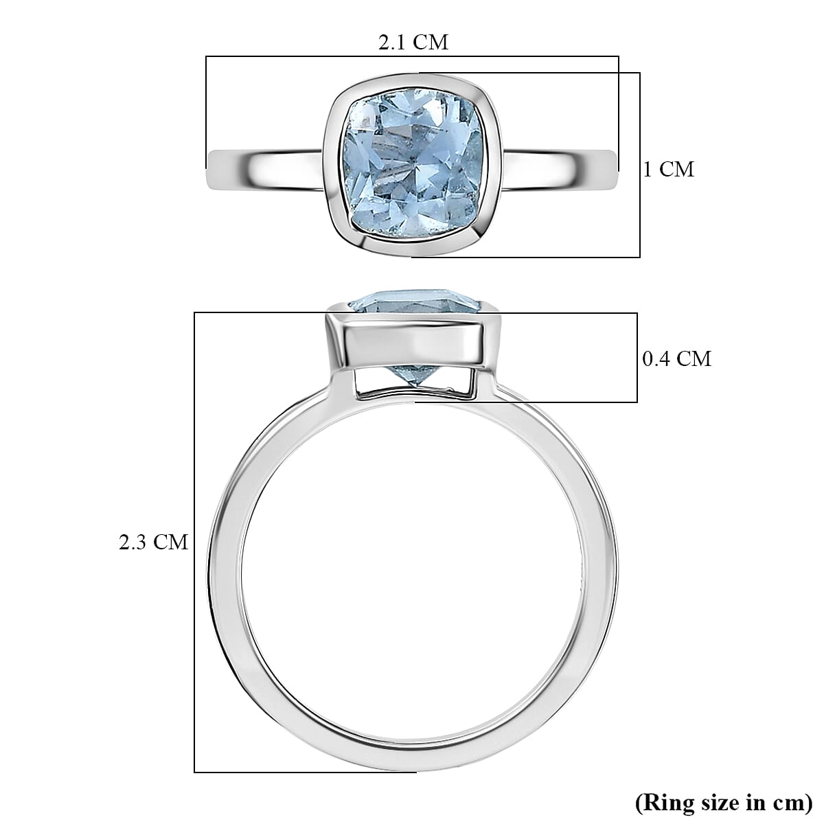 Set of 3 - African Amethyst, Skyblue Topaz & White Zircon Stackable Ring in Rhodium Overlay Sterling Silver 2.71 Ct, Silver Wt. Wt. 5.82 Gms.