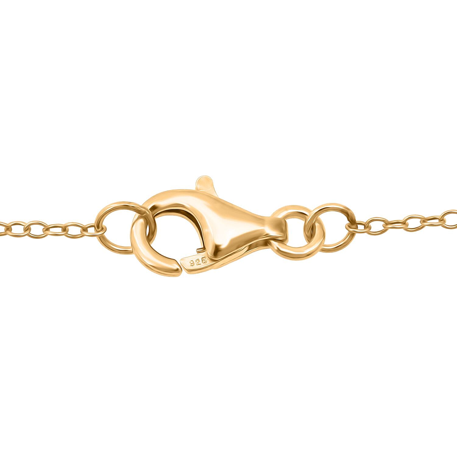 D'Joy Ethiopian Opal Pendant with Chain (Size 20) in 18K Yellow Gold Plating Sterling Silver 1.23 Ct.