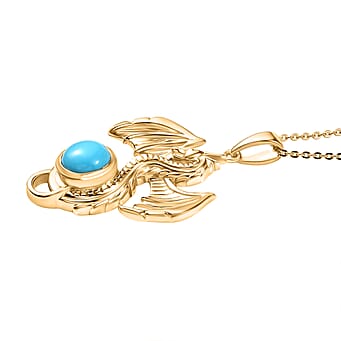 https://tjcuk.sirv.com/Products/44/2/4424240/Sleeping-Beauty-Turquoise-Pendant-with-Chain-Size-20-in-18K-YG-Plating_4424240_3.jpg?w=342&h=342