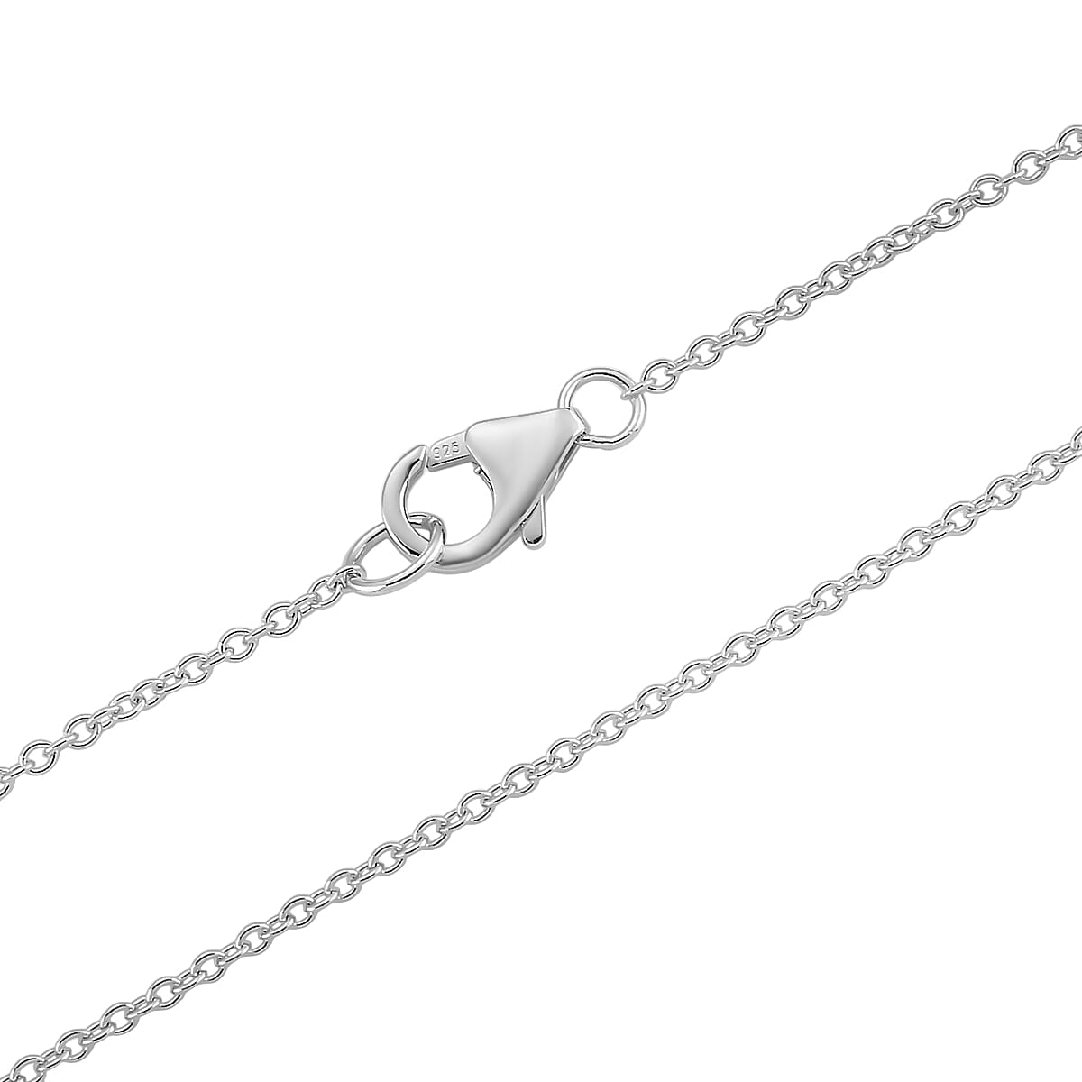 Lucy Q-Flame Collection Sculptural Pendant with Chain (Size 18-24-28) in Two Tone Plated Sterling Silver, Silver Wt. 8.50 Gms.