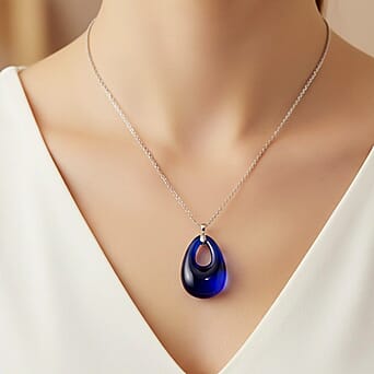 https://tjcuk.sirv.com/Products/44/2/4424635/Blue-Crystal-Teardrop-Pendant-with-Chain-Size-24-in-Silver-Tone_4424635_2.jpg?w=342&h=342