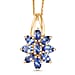 D'Joy Tanzanite Pendant with Chain (Size 20) in Yellow Gold Plated Sterling Silver 2.03 Ct.