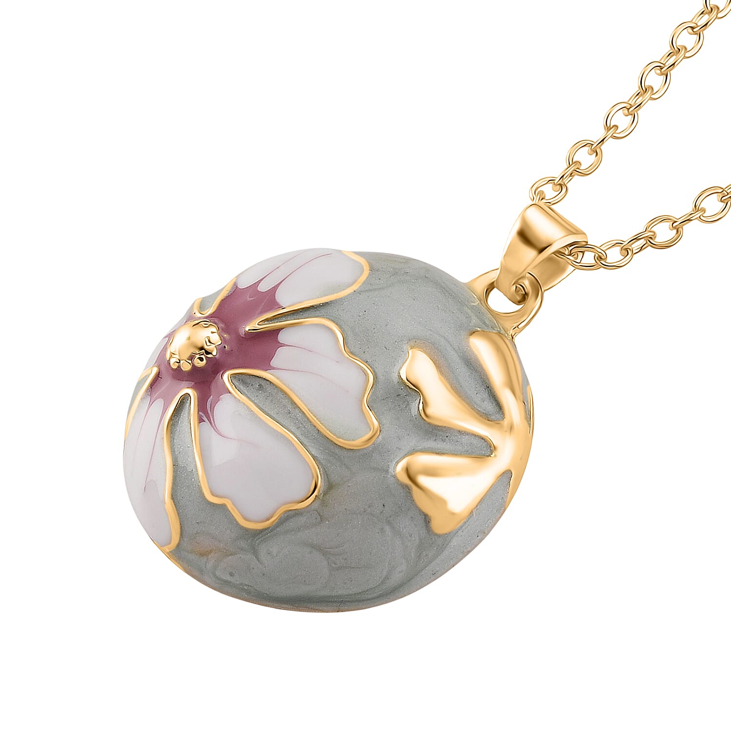 Set of 2 - Flower Necklace (Size - 18-2 Ext) and Push Back Earring