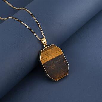 https://tjcuk.sirv.com/Products/44/2/4426068/Yellow-Tigers-Eye-Pendant-with-Chain-Size-20-2-Ext-in-Yellow-Gold-Tone_4426068_1.jpg?w=342&h=342