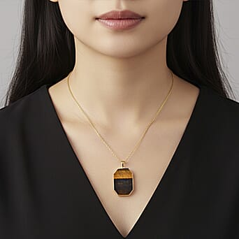 https://tjcuk.sirv.com/Products/44/2/4426068/Yellow-Tigers-Eye-Pendant-with-Chain-Size-20-2-Ext-in-Yellow-Gold-Tone_4426068_2.jpg?w=342&h=342