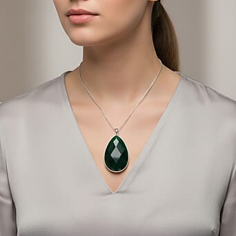 https://tjcuk.sirv.com/Products/44/2/4426084/Green-Quartzite-Pear-Solitaire-Pendant-with-Chain-Size-20-2-Ext-in-Sil_4426084_2.jpg?w=342&h=342