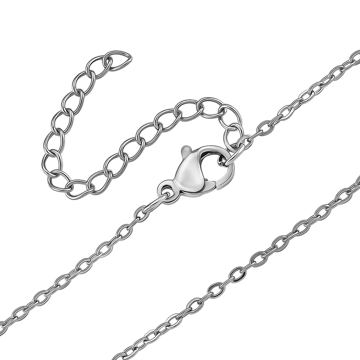 Ruby Quartzite Solitaire Pendant with Chain (Size 20-2 Ext) in Silver Tone 40.00 Ct.