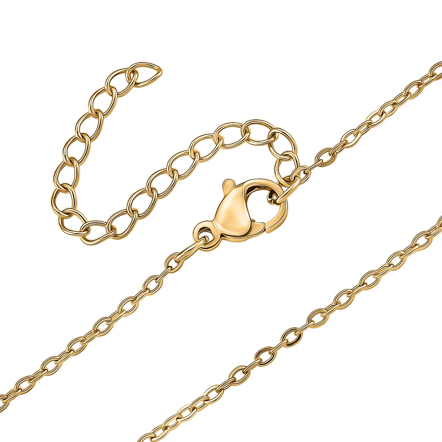 Ruby Quartzite Solitaire Pendant with Chain (Size 20-2 Ext) in Yellow Gold Tone 40.00 Ct.