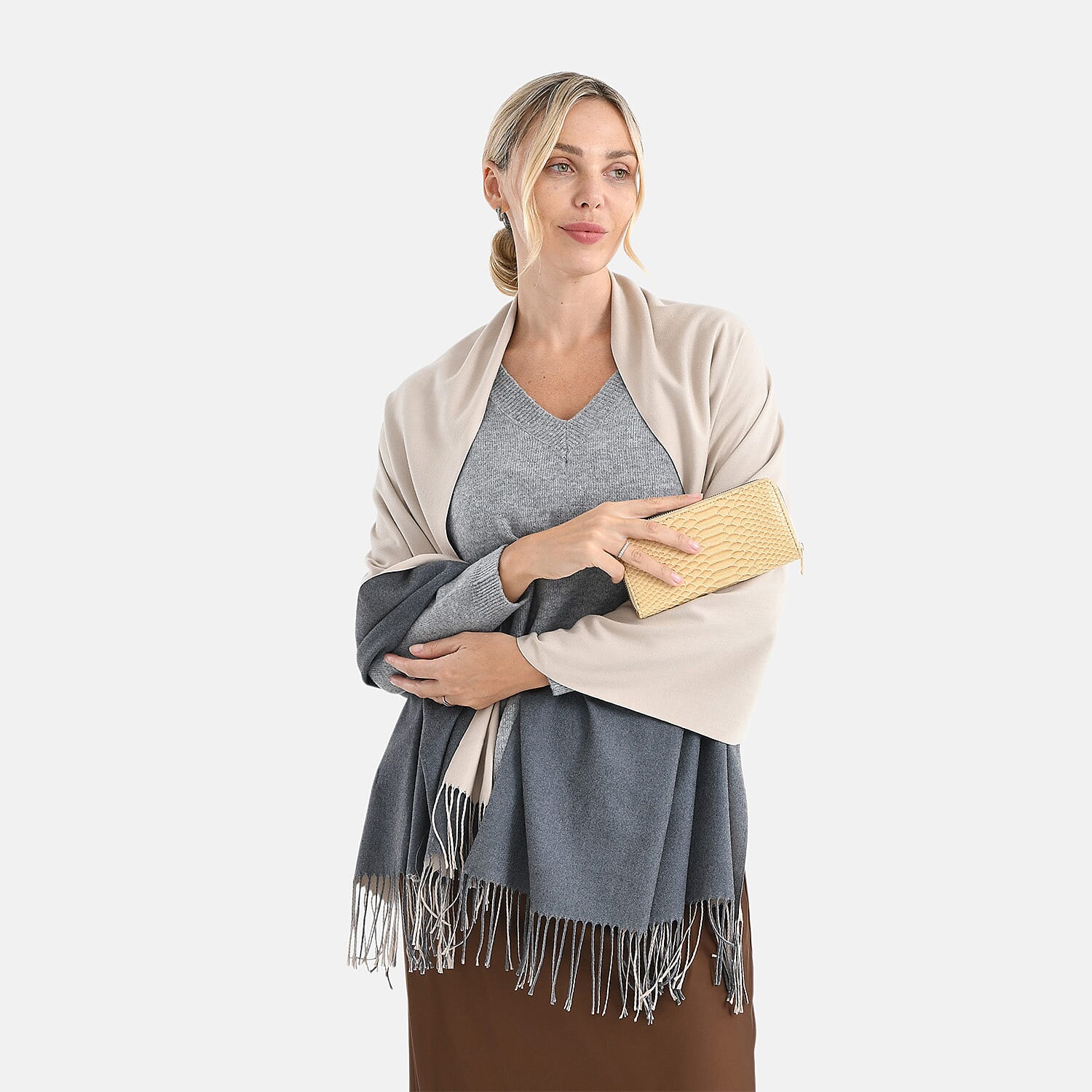 Brand-LA MAREY style-Color-Apricot Size-Profile-  PU wallet with RFID  Wall (exterior)-PU, Lining (Interior)-PVC-Polyester Pockets (exterior)- Zipped-1 Pockets (interior)-  Card slot-10,currency divi