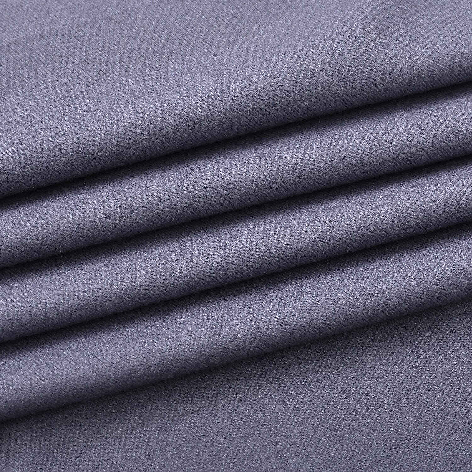 LA MAREY Croc-Embossed RFID Wallet & Fringed Scarf (180 x 70cm) -  Navy & Black