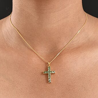 https://tjcuk.sirv.com/Products/44/2/4427617/D-Joy-Green-Apatite-Cross-Pendant-with-Chain-Size-20-in-18K-Vermeil-Ye_4427617_1.jpg?w=342&h=342