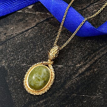 https://tjcuk.sirv.com/Products/44/2/4429077/Connemara-Marble-Green-Sapphire-Pendant-with-Chain-Size-20-Stainless-S_4429077_1.jpg?w=342&h=342