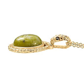 https://tjcuk.sirv.com/Products/44/2/4429077/Connemara-Marble-Green-Sapphire-Pendant-with-Chain-Size-20-Stainless-S_4429077_3.jpg?w=342&h=342