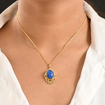 https://tjcuk.sirv.com/Products/44/2/4429794/Lapis-Lagoon-White-Zircon-Pendant-with-Chain-Size-20-in-Yellow-Gold-To_4429794_2.jpg?w=342&h=342