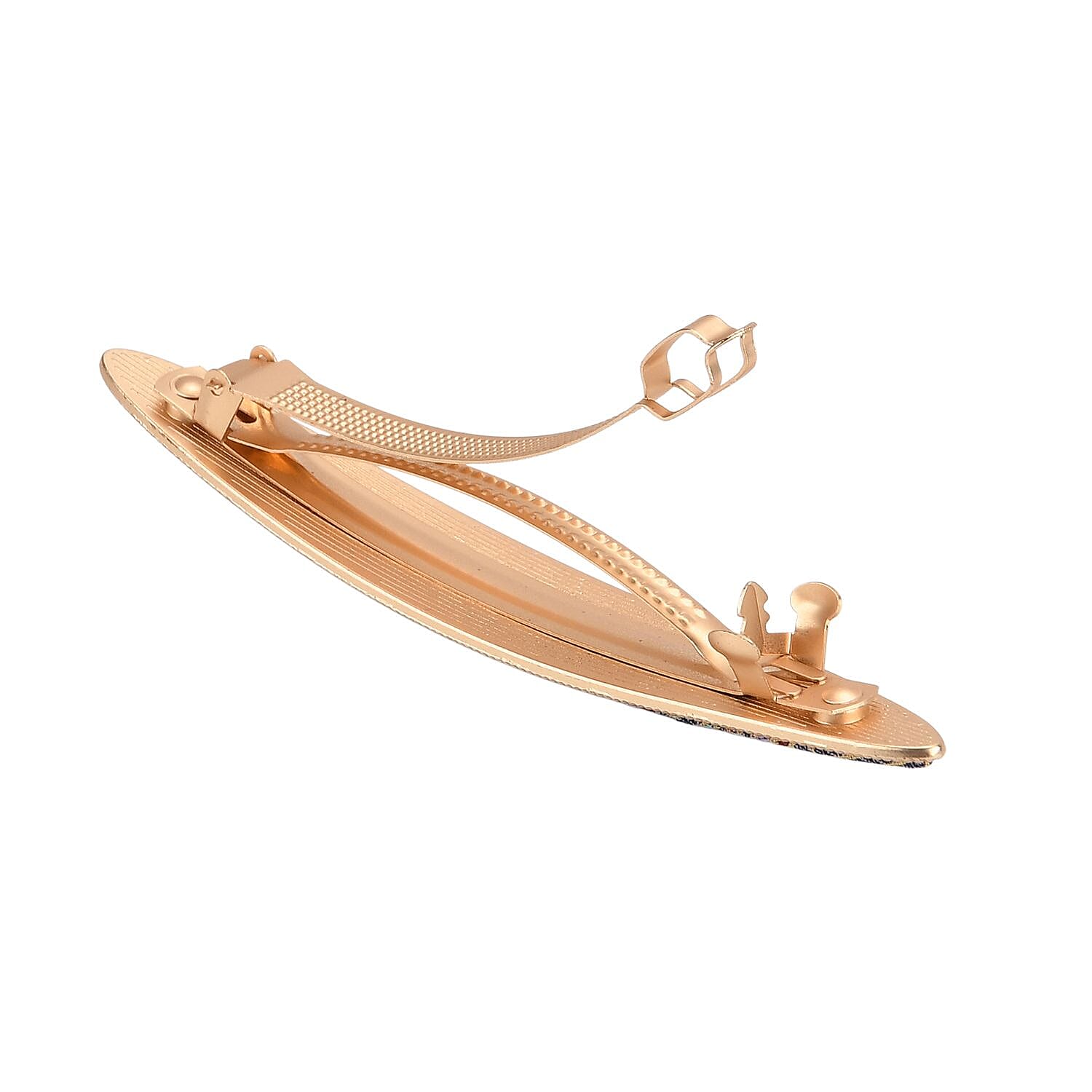 La Marey Signature Silk Multicolour Hairpins & Push Back Earring Set