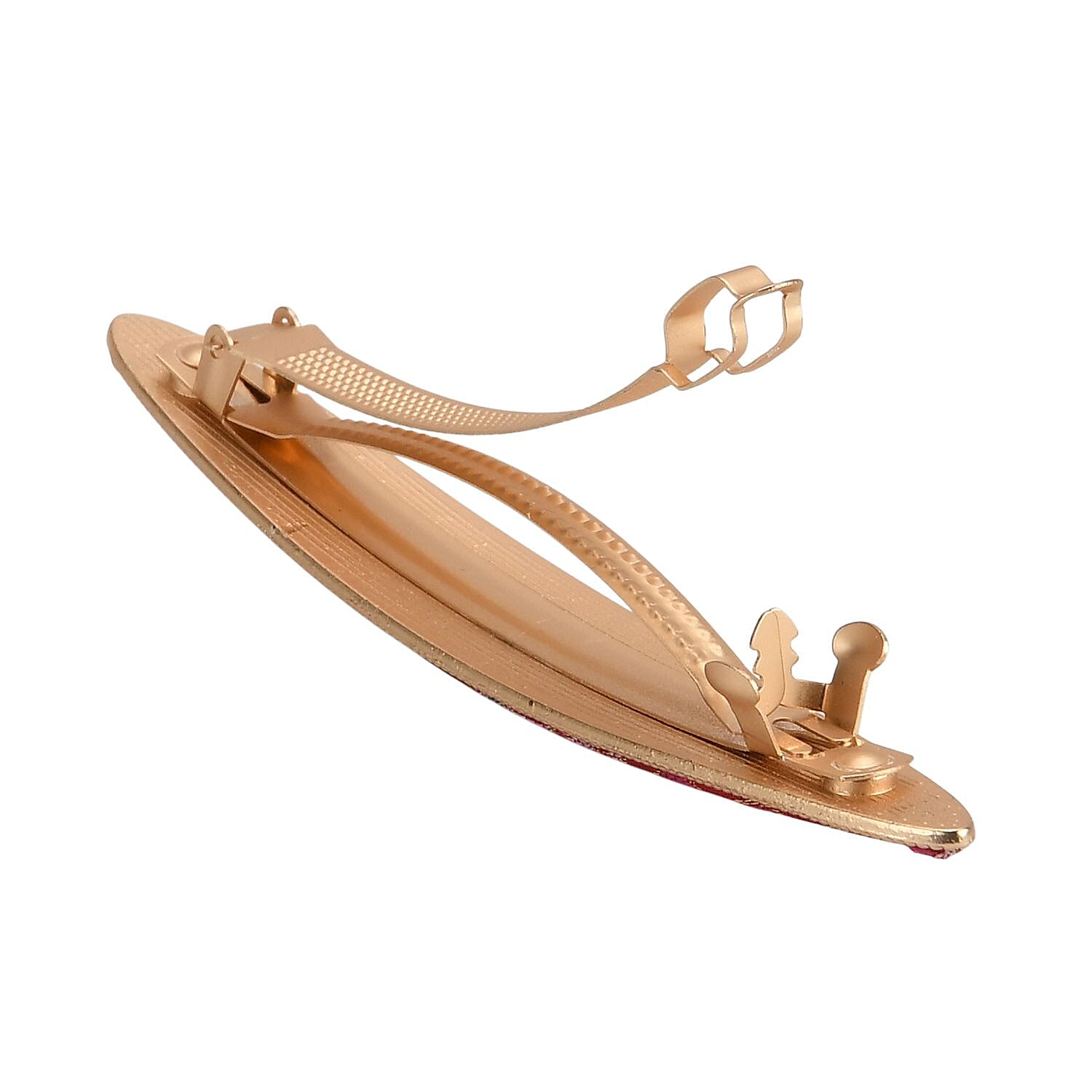 La Marey Signature Silk Multicolour Hairpins & Push Back Earring Set