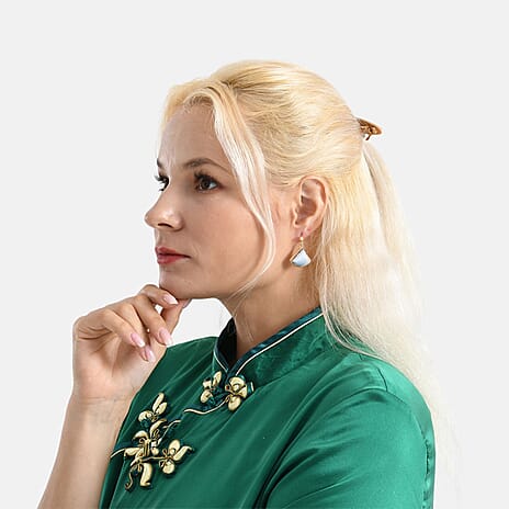 La Marey Signature Silk Multicolour Hairpins & Push Back Earring Set