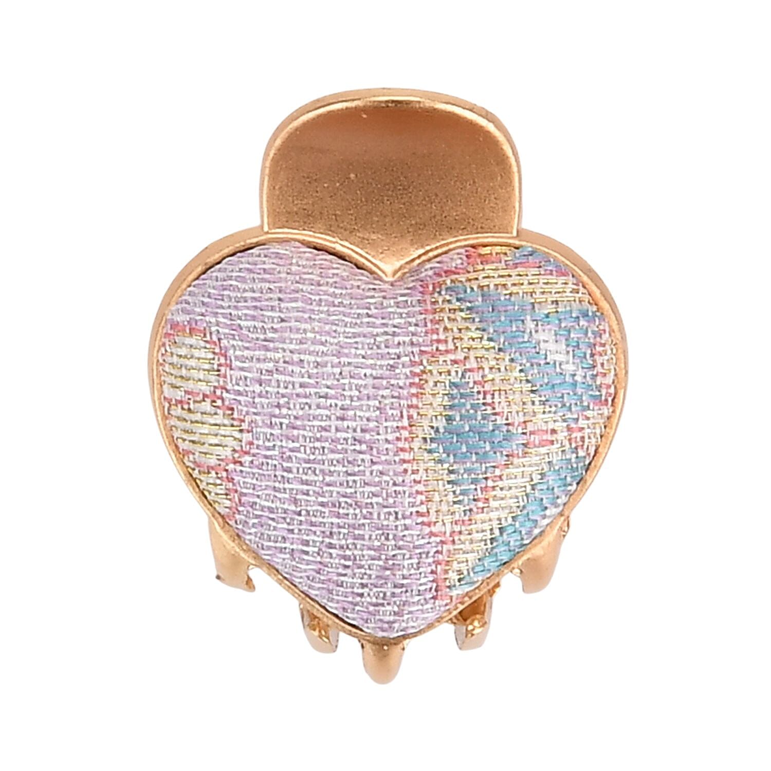 La Marey Signature Mulberry Silk Multicolour Hairpins & Push Back Earring Set