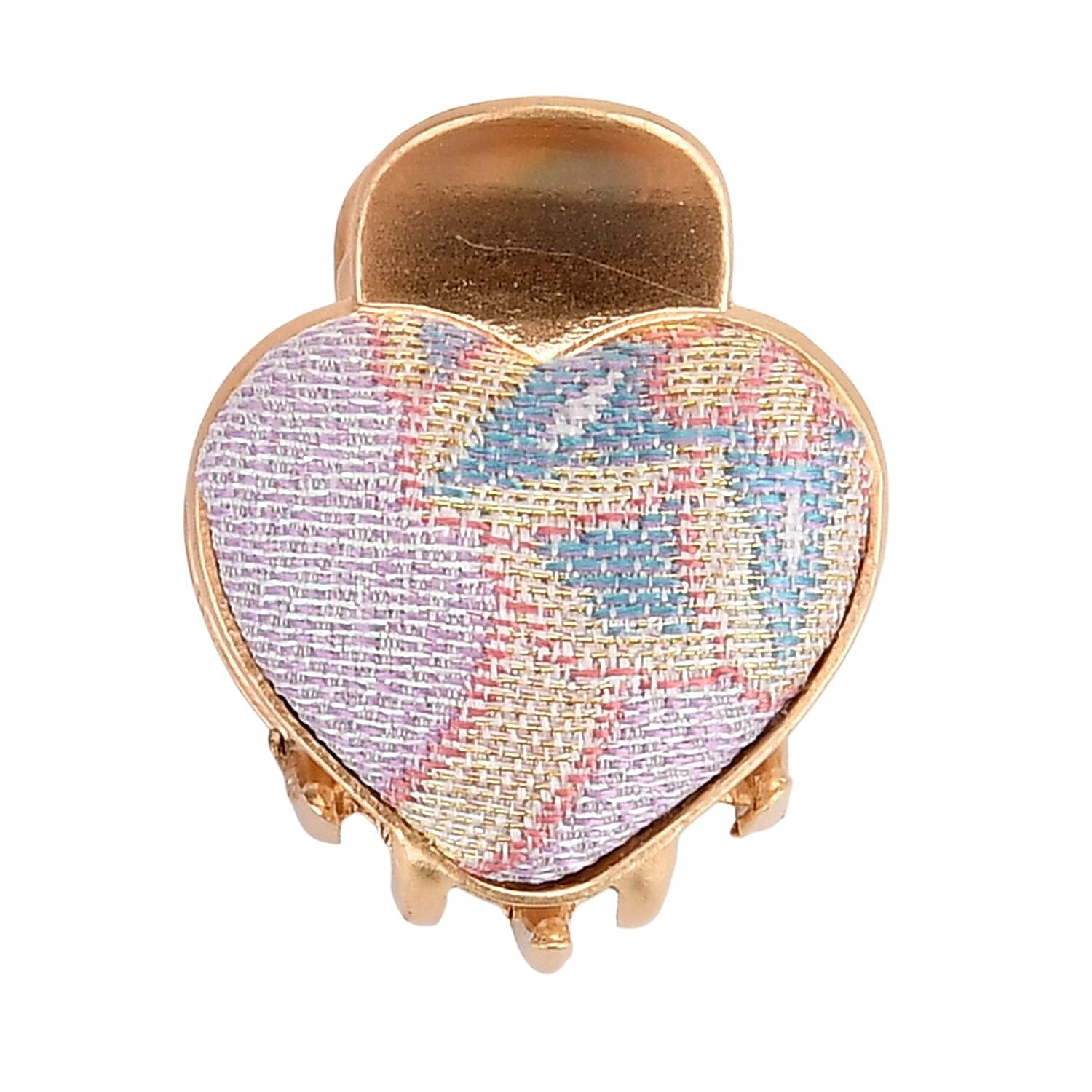 La Marey Signature Mulberry Silk Multicolour Hairpins & Push Back Earring Set