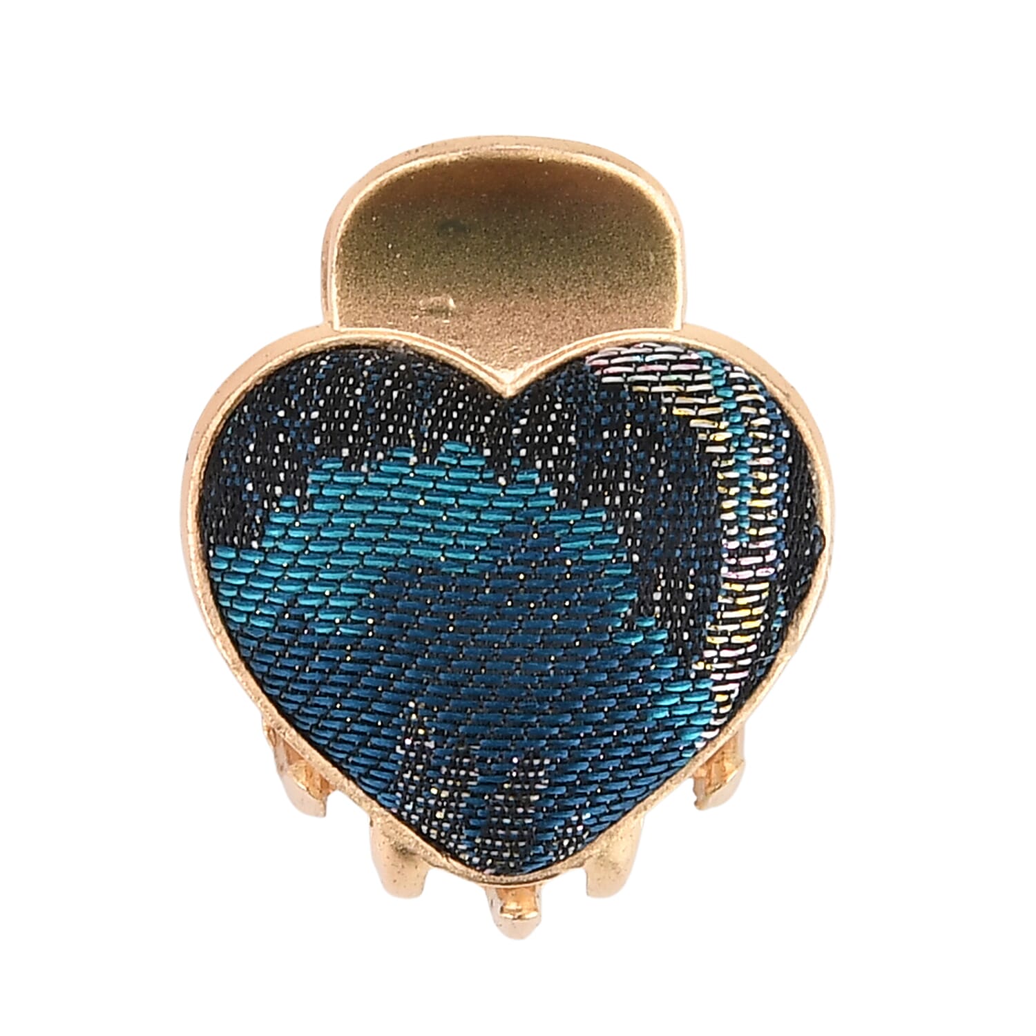 La Marey Signature Mulberry Silk Multicolour Hairpins & Push Back Earring Set