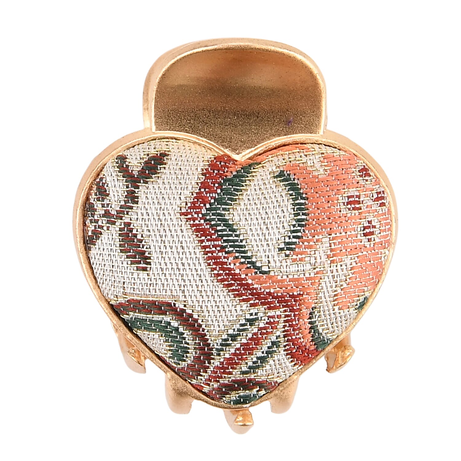 La Marey Signature Mulberry Silk Multicolour Hairpins & Push Back Earring Set