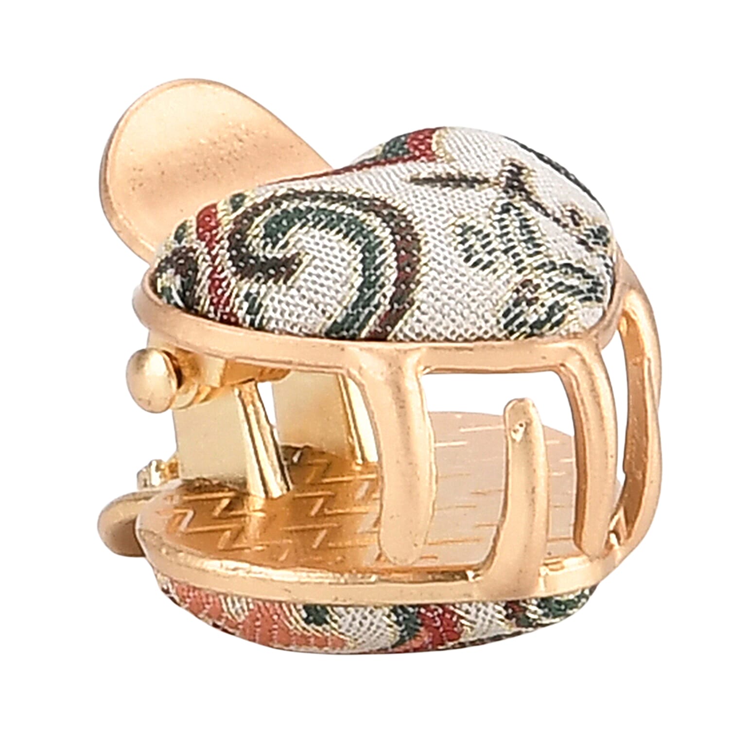 La Marey Signature Mulberry Silk Multicolour Hairpins & Push Back Earring Set