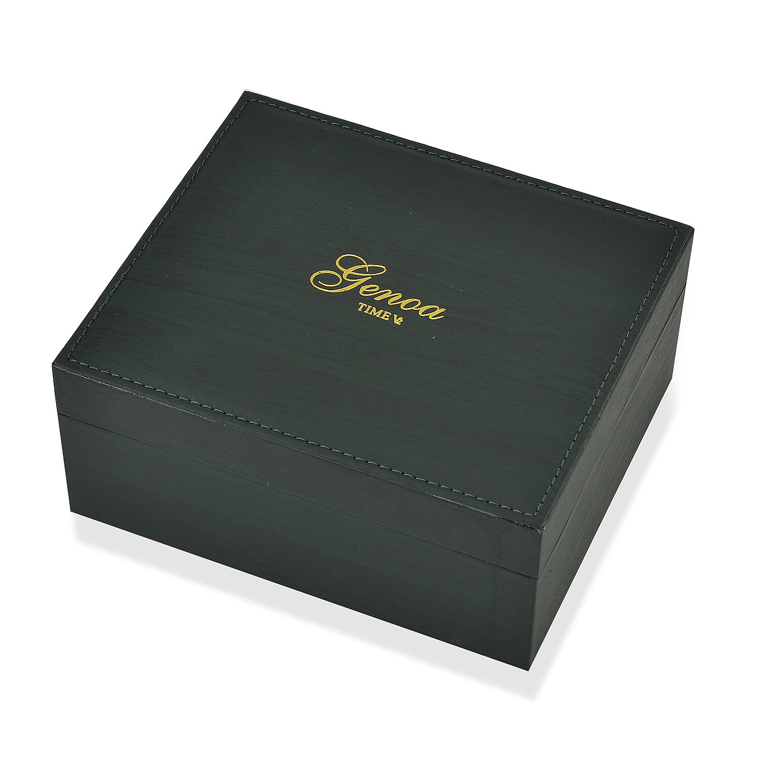 GENOA TIME V2 Quartz PC32 3ATM WR White Hydraulic Dial Mens Gift Set with Two-Tone Stainless Steel Strap, Pen & Cufflinks