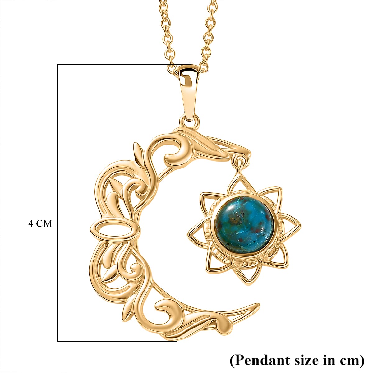 Opalina Pendant with Chain (Size 20) Stainless Steel  2.000  Ct.