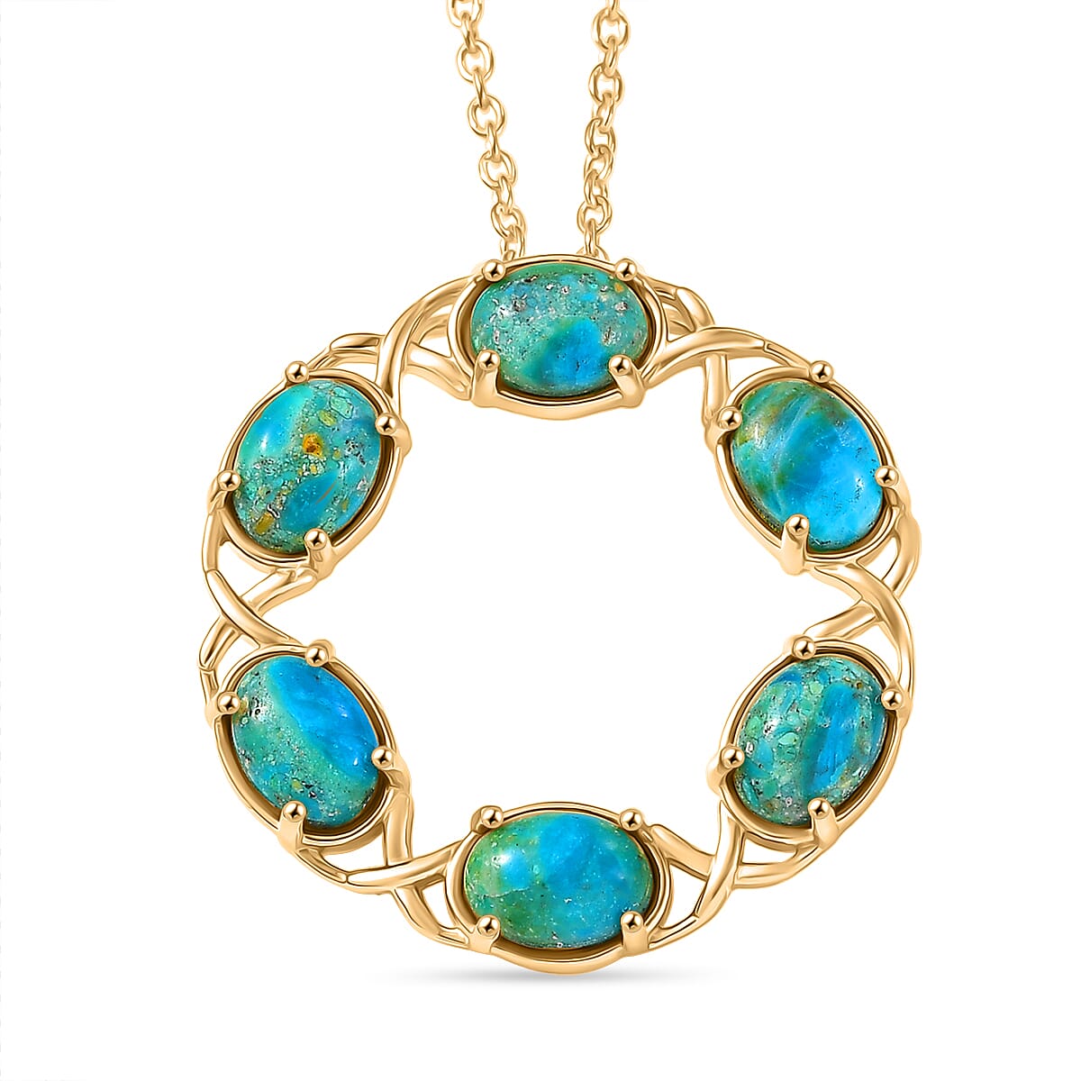 Opalina Pendant with Chain (Size 20) Stainless Steel  4.200  Ct.