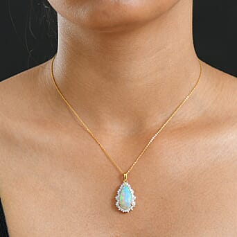 https://tjcuk.sirv.com/Products/44/3/4432735/Ethiopian-Opal-Moissanite-Pendant-with-Torn-Chain-19DC-Size-20-in-18K-_4432735_2.jpg?w=342&h=342