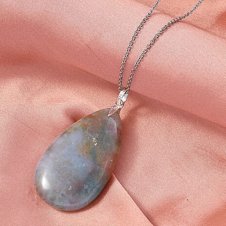 Ocean Jasper Pendant with Chain (Size 20) 119.18 Ct.
