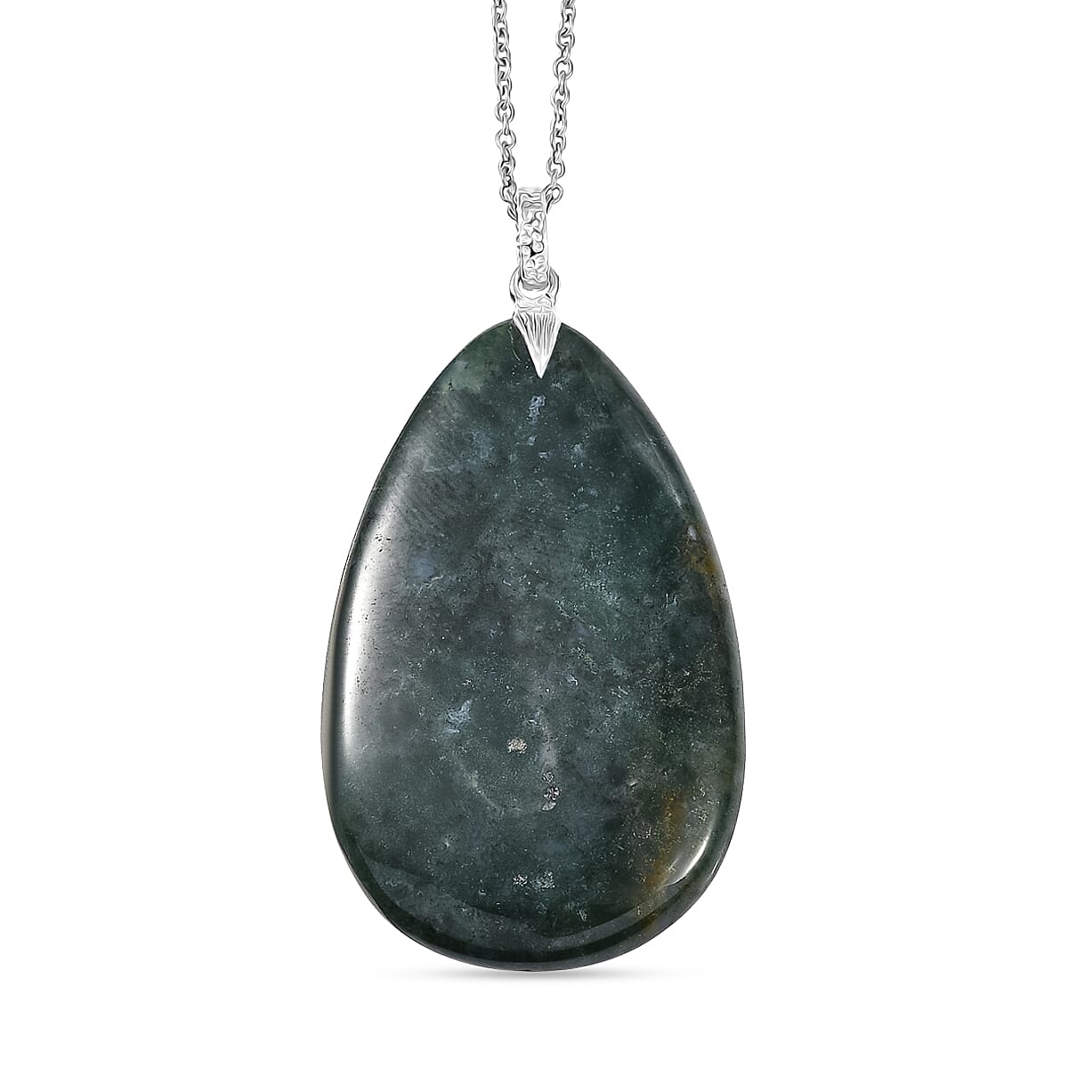 Jasper Pendant with Chain (Size 20) Mix Metal  100.000  Ct.