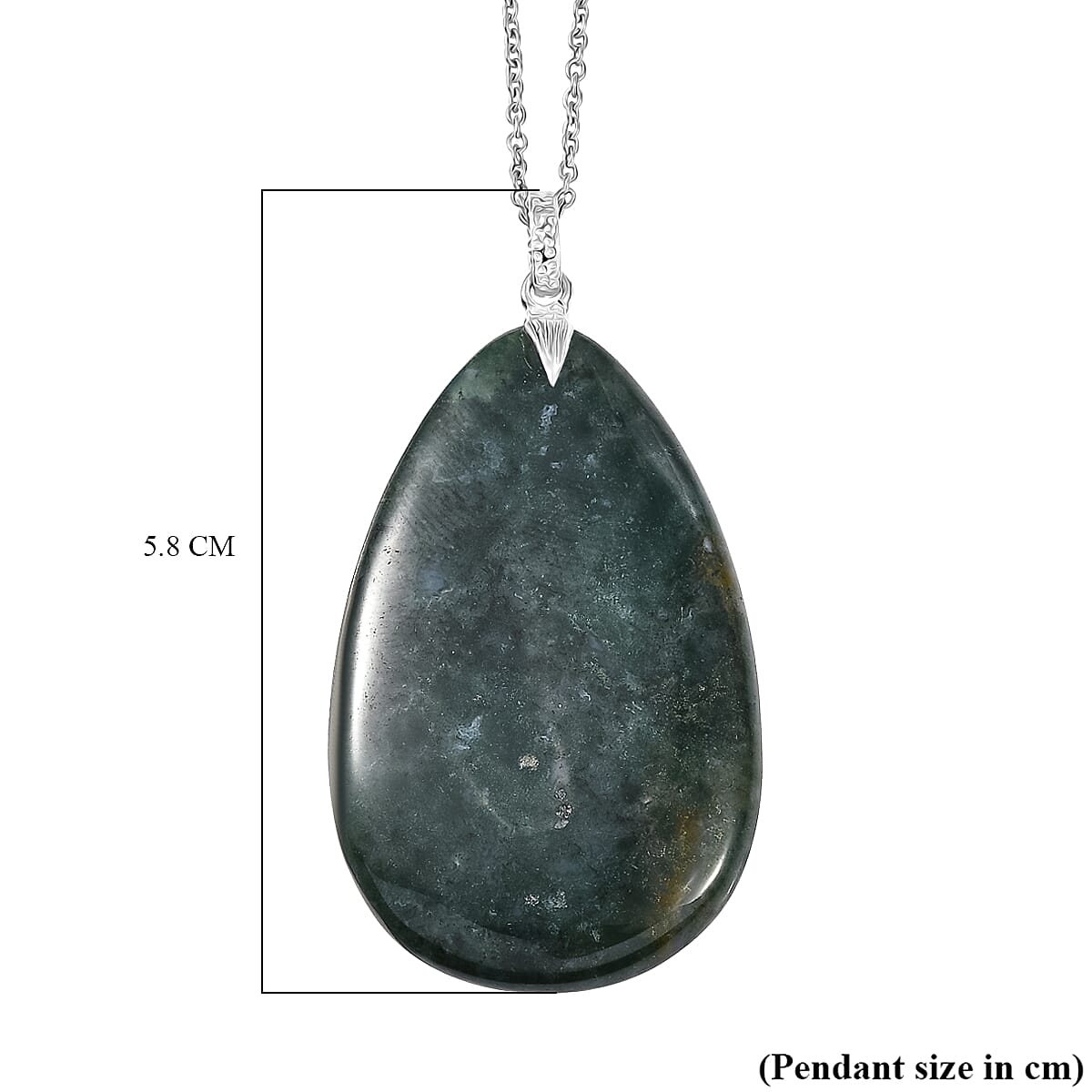Jasper Pendant with Chain (Size 20) Mix Metal  100.000  Ct.