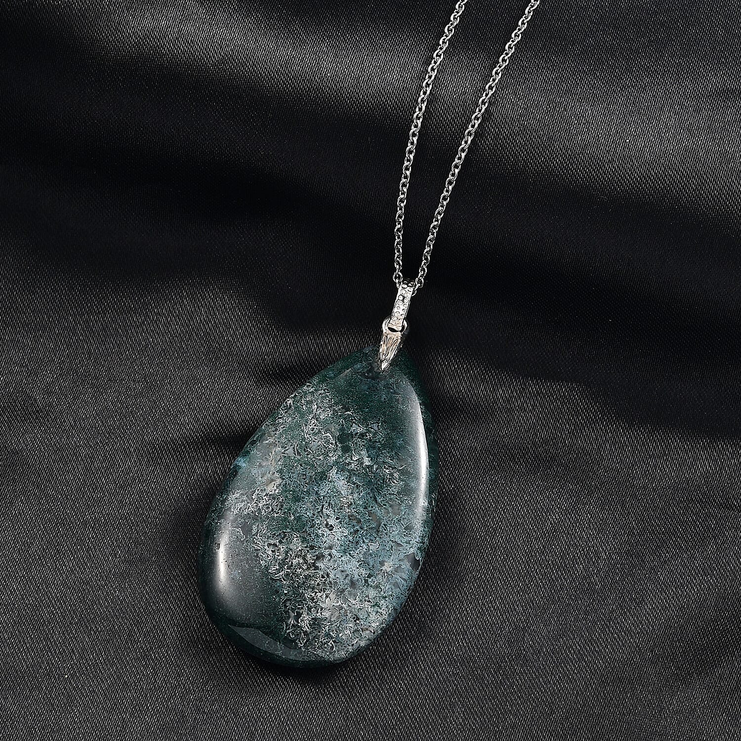 Jasper Pendant with Chain (Size 20) Mix Metal  100.000  Ct.