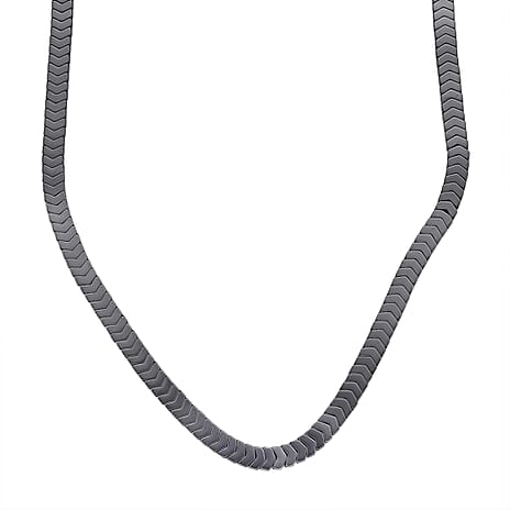 2 Piece Set -  Hematite Stone Bracelet and Fancy Necklace 303.50ct  303.500  Ct.