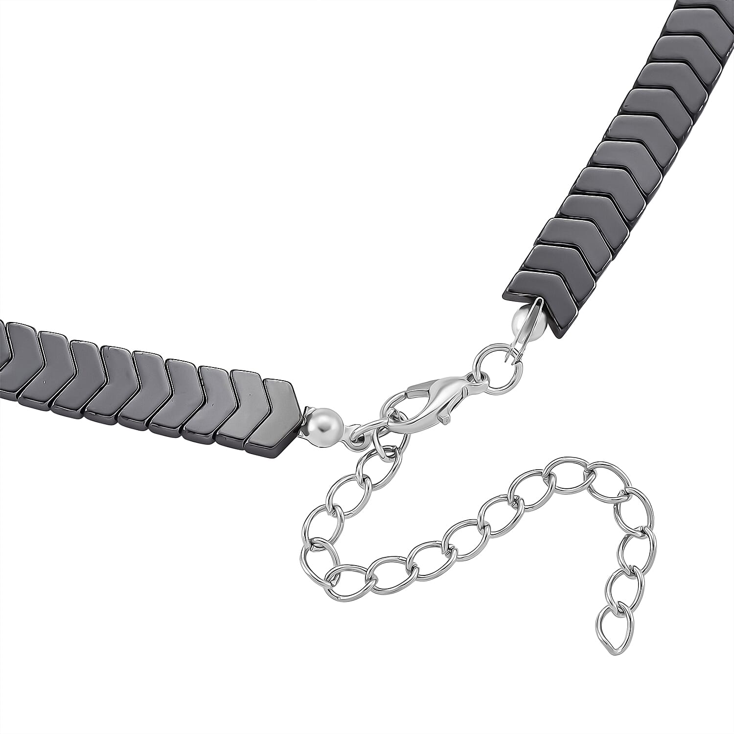 2 Piece Set -  Hematite Stone Bracelet and Fancy Necklace 303.50ct  303.500  Ct.