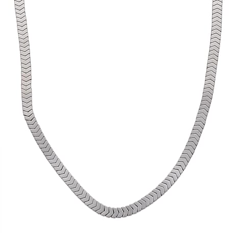 2 Piece Set -  Silver Plated Hematite Stone Bracelet and Fancy Necklace 303.50ct  303.500  Ct.