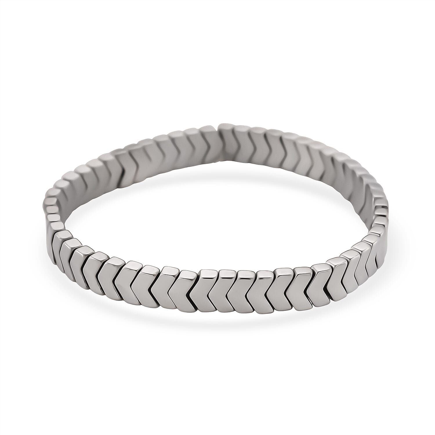 2 Piece Set -  Silver Plated Hematite Stone Bracelet and Fancy Necklace 303.50ct  303.500  Ct.