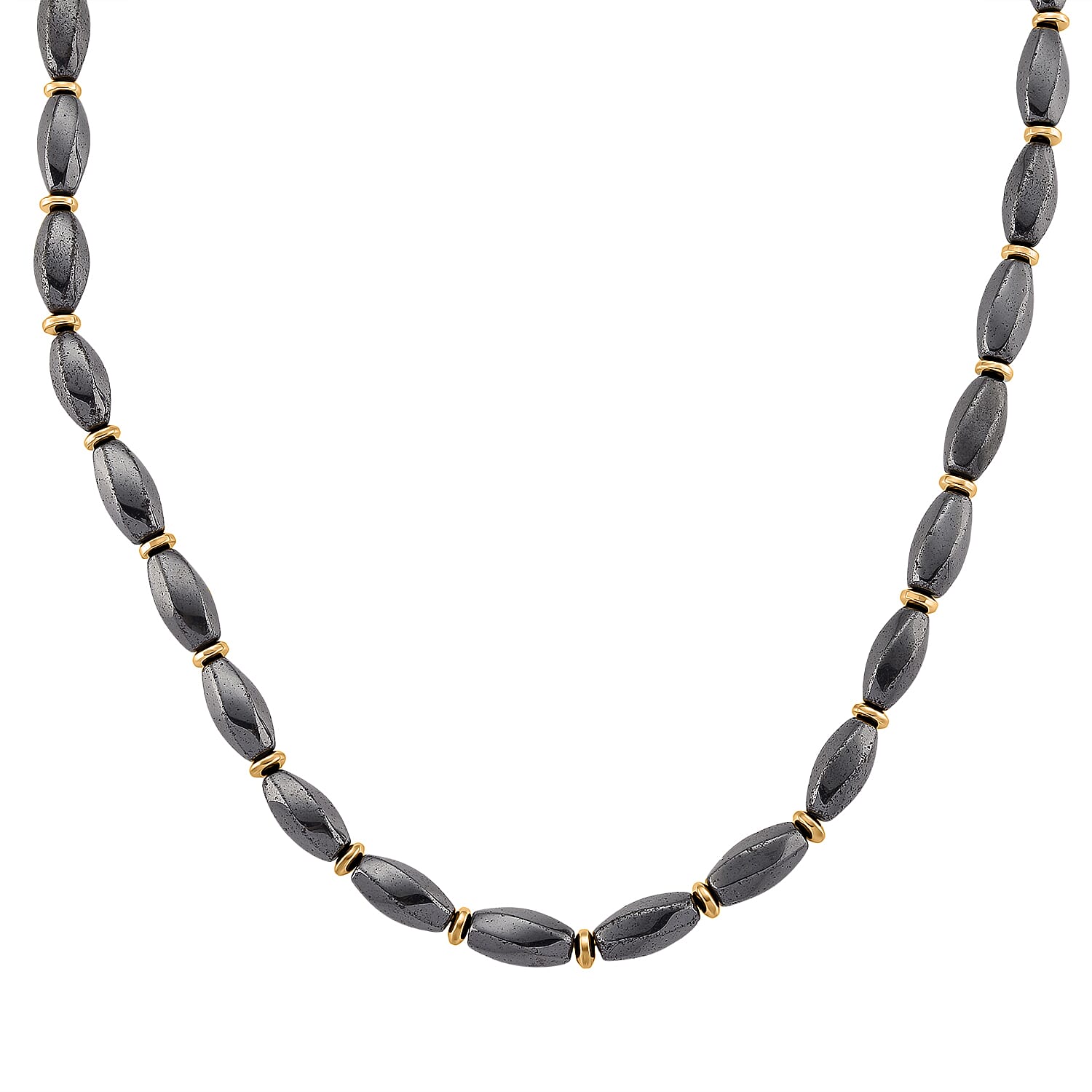 2 Piece Set -  Hematite Fancy Necklace and Fancy Bracelet 494.00ct  494.000  Ct.