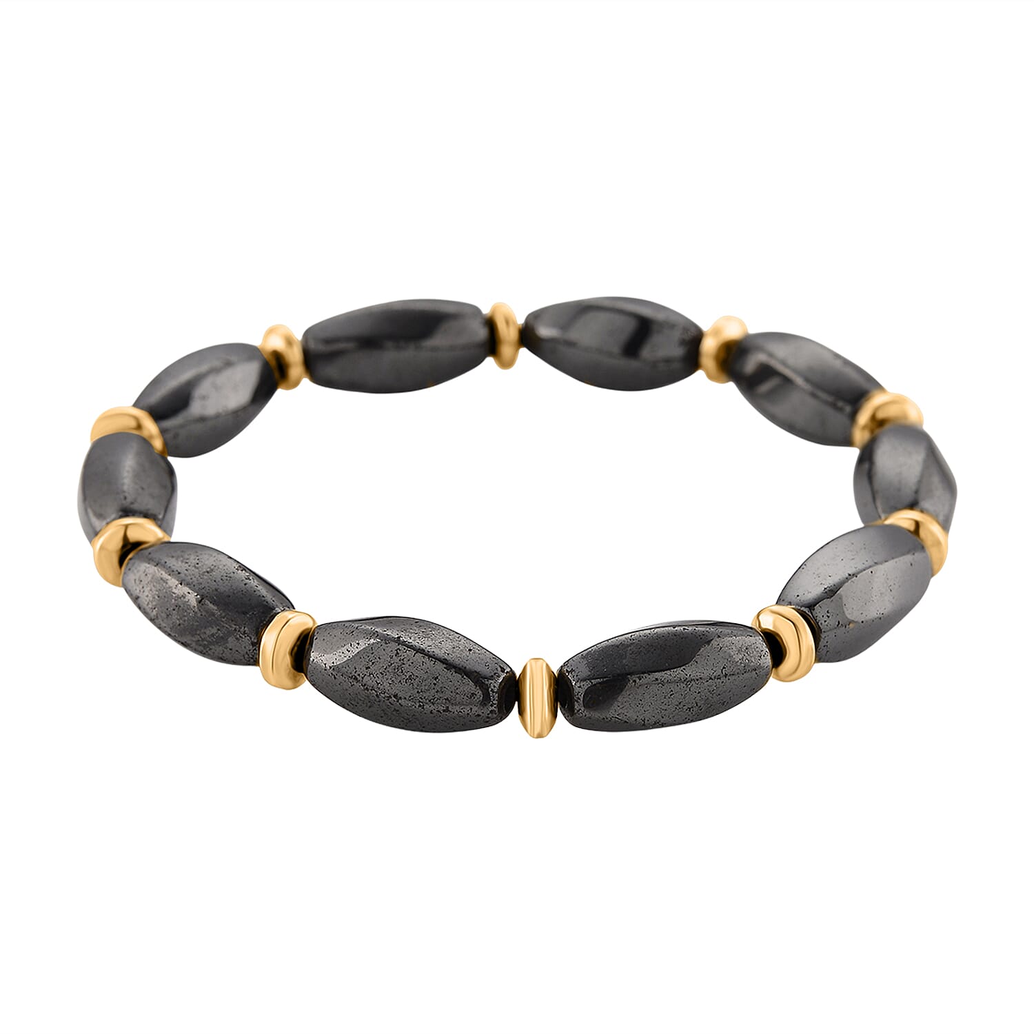 2 Piece Set -  Hematite Fancy Necklace and Fancy Bracelet 494.00ct  494.000  Ct.